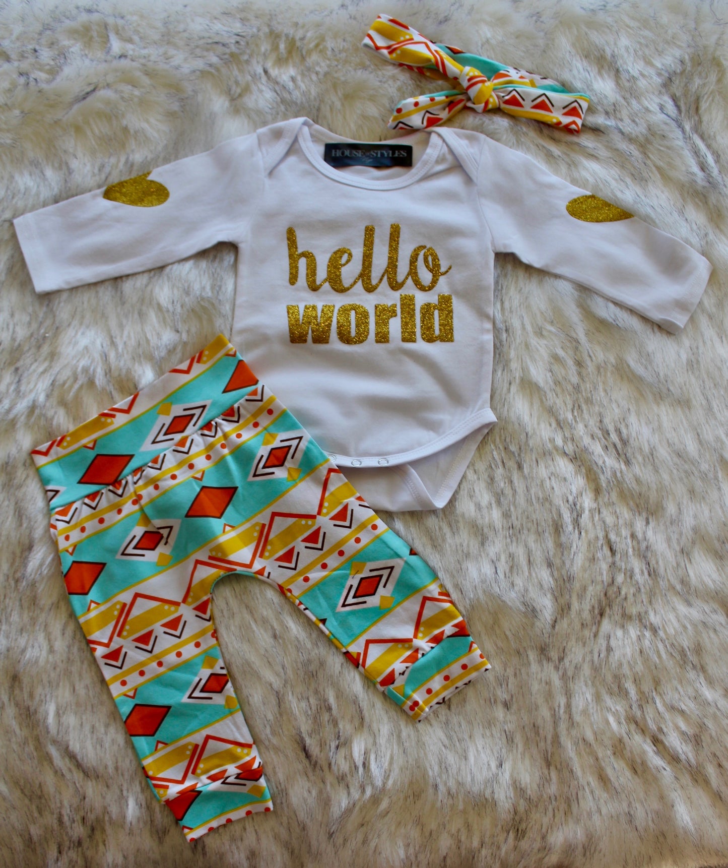 Hello World Three Piece Outfit