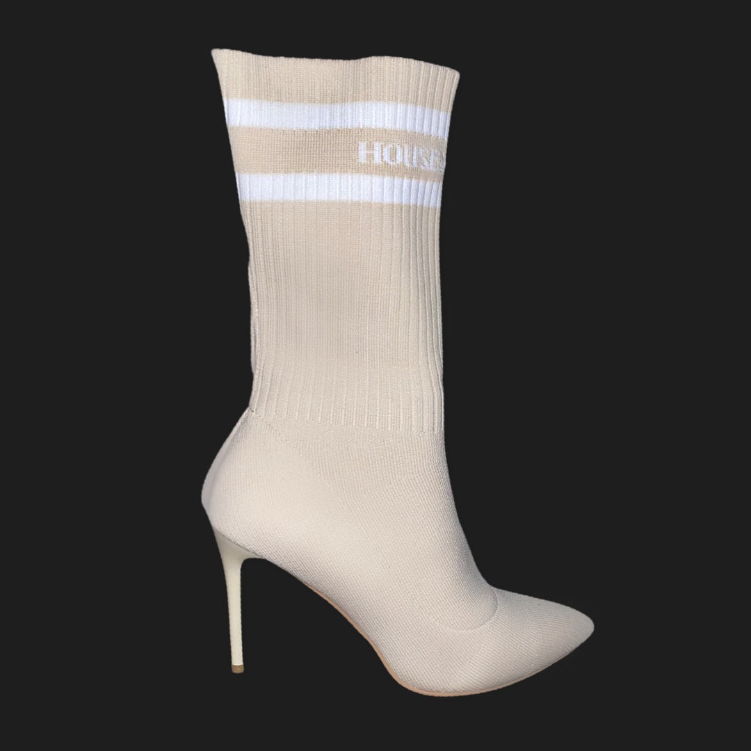 Shireen Sock Boots (Cream)