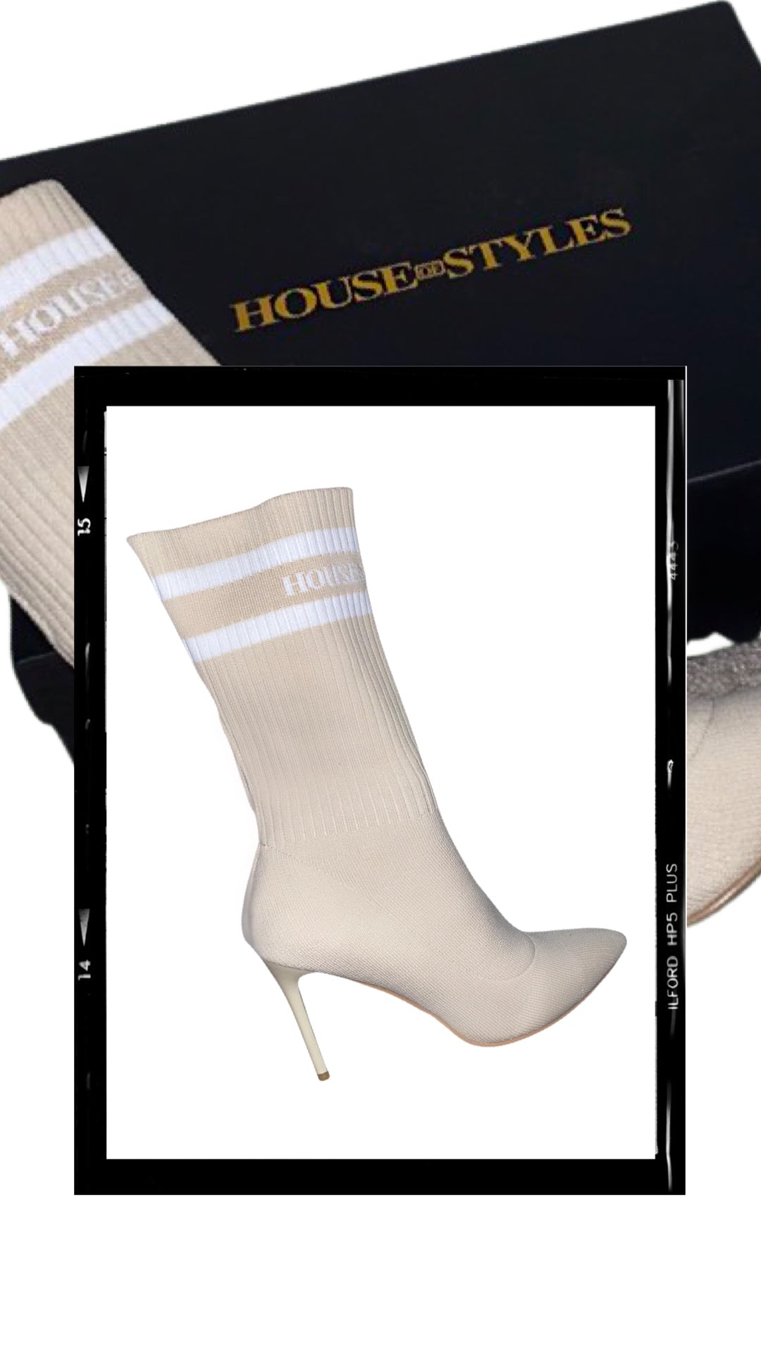 Shireen Sock Boots (Cream)